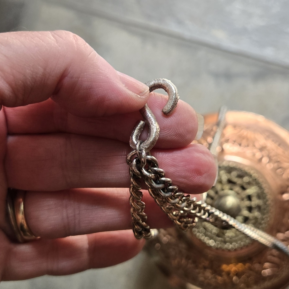 HOST PICK! 🎉Tibetan Ornate Copper Silver & Gold Lantern Candle & Incense Burner - Picture 13 of 15